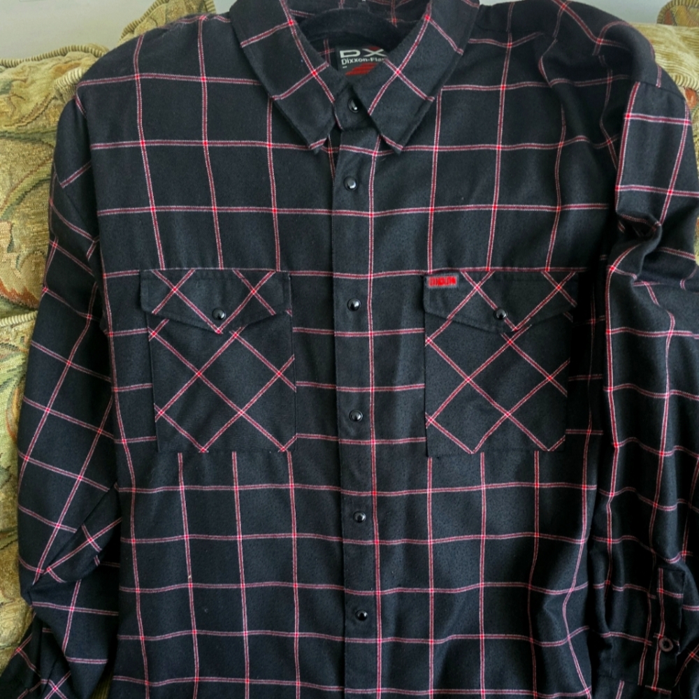 DIXXON 'The Gridlock' Men's Flannel 4X Long Sleeved Shirt